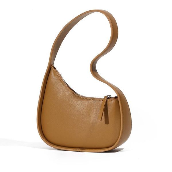 

totes genuine leather bag solid color luxury designer armpit underarm women irregular shoulder tote handbag