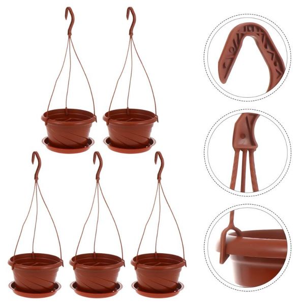 

planters & pots 5 sets practical wall hanging flower pot orchid for home use