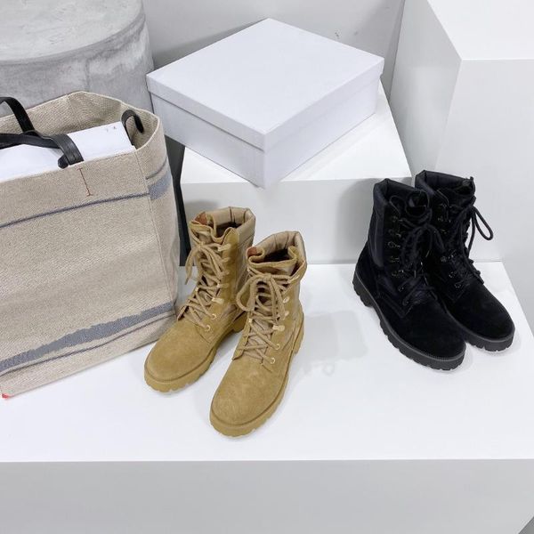

boots autumn retro lace-up women platform round toe flock gesigner shoes flat female winter black zapatillas mujer