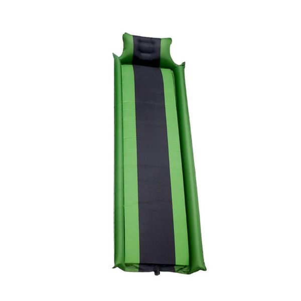

outdoor pads hiking lightweight self inflatable folding camping mat sleeping pad single person thickened sponge travel with pillow