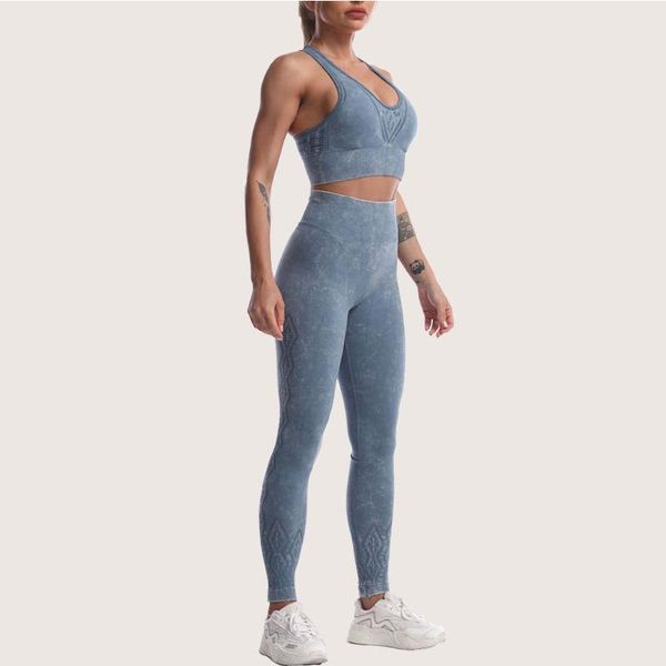 

yoga outfit 2 pieces bras women's 2021 seamless fitness suit sport outfits for women workout leggings set sports clothes woman