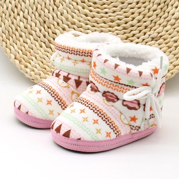 

boots fashion born infant baby girls boys cute winter keep warm soft sole anti-slip ankle booties shoes first walkers snow boots#p4, Black;grey