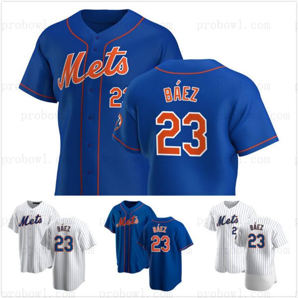

mets 23 javier baez 2021 back to black baseball jersey black limited edition home away road stitched mens womens youth, Blue;black
