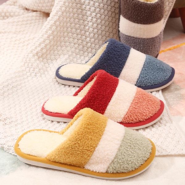 

slippers women's autumn and winter cotton female home indoor wooden floor women warm plush moon shoes, Black