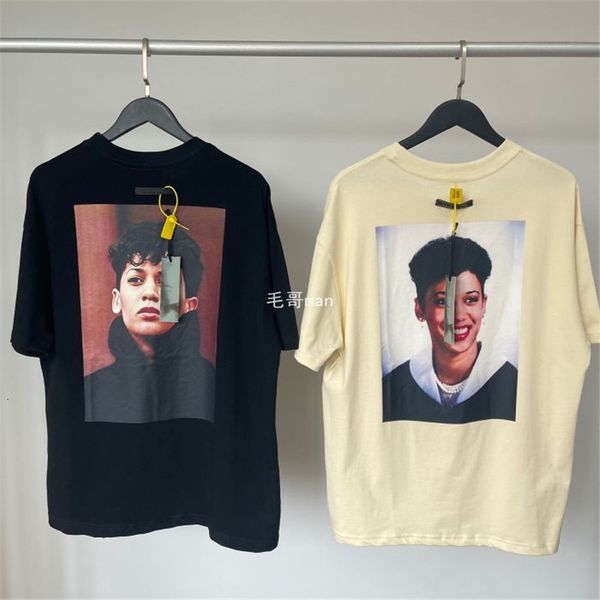 

2021 new fog essentials t shirt men women 1:1 portrait p character digital print tees iynr, White;black
