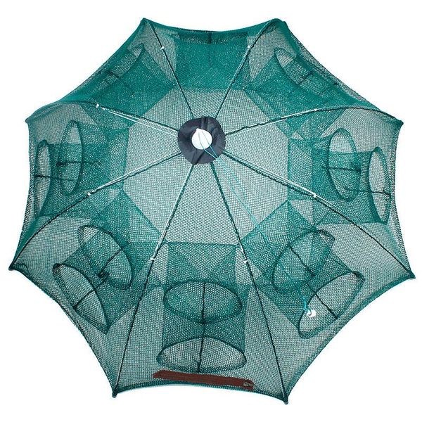 

fishing accessories 4/6/8/10/12/16/20 hole folding portable automatic shrimp catcher net fish mino crab bait cast trap