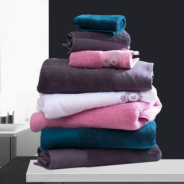 

towel personalized custom bathroom set wholesale lots salon 100% cotton hand face shower towels home spa
