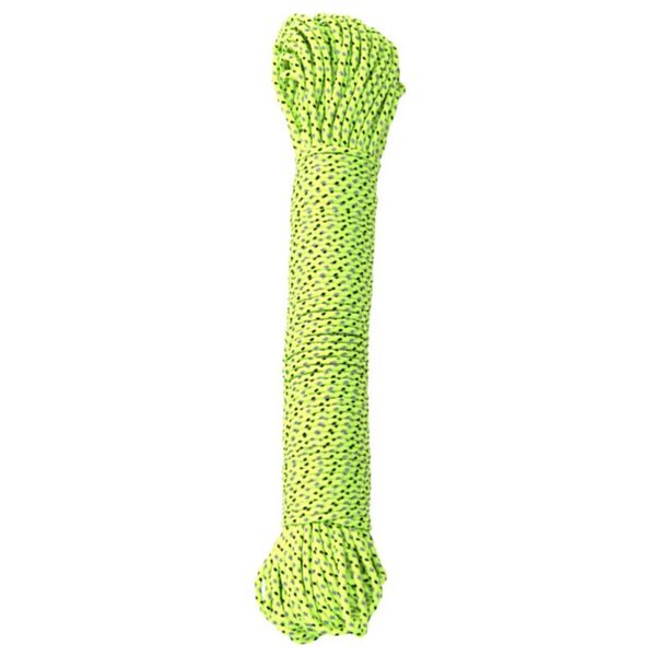 

20m multifunction tent rope reflective paracord rope tent accessories 2.5mm outdoor camping awning hiking(green)