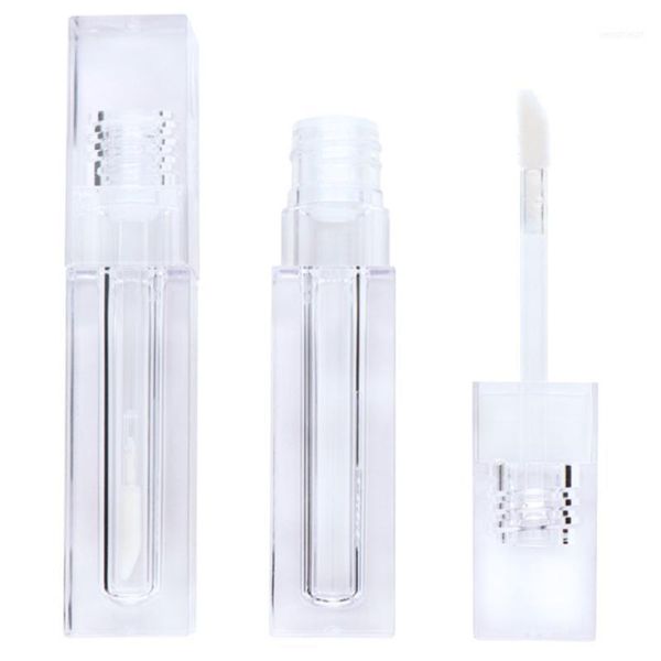 

10pcs/lot empty 6.9ml square lip gloss tubes transparent lipstick clear c1201