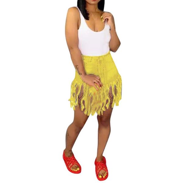 

women's jeans jaycosin women 2021 summer shorts streetwear straight casual short denim tassel plus size wholesale, Blue