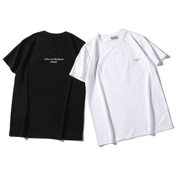 

Men's T-Shirts Summer Designer T Shirt Casual Mens Womens Loose Tees With Letters Printed Shirts Short Sleeves Men tshirt Size S-2XL fo, White;black