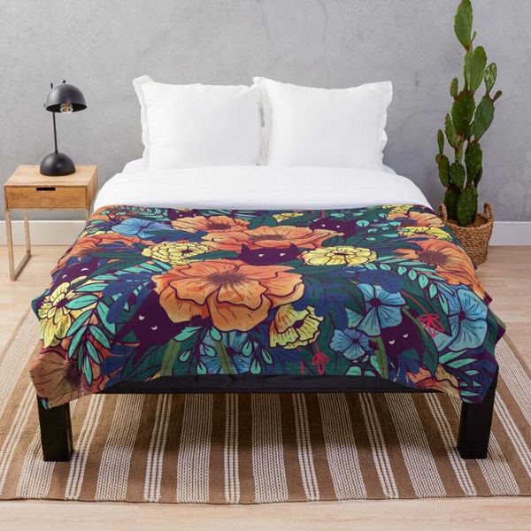 

blankets wild flowers throw blanket bedspread soft bed sofa cover for kids child girls boys christmas xmas gift