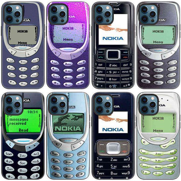 Ретро старая ностальгия Nokia Counterphone Case для Apple iPhone 13 12 Mini 11 Pro Max 7 8 XR X XS MAX 6 6S 7 8 PLUS 5 5S SE 2020 Крышка H1120