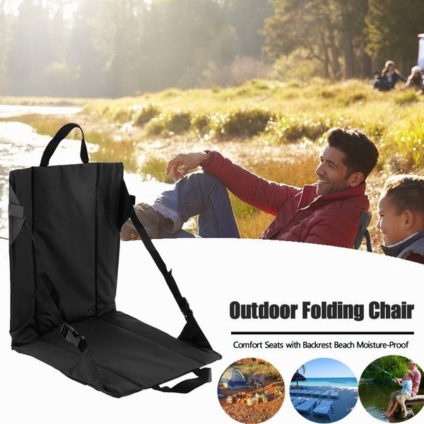 

fishing accessories outdoor folding cushion beach soft stadium comfort moisture-proof leisure seats pad chair with backrest