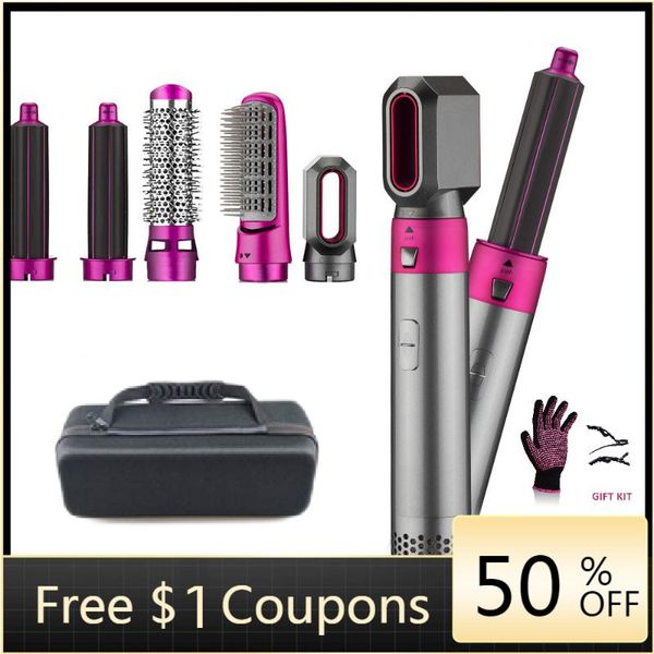 

electric hair brushes 5 in 1 dryer brush hairdryer air blowers holders portable aokebee & volumizer gift