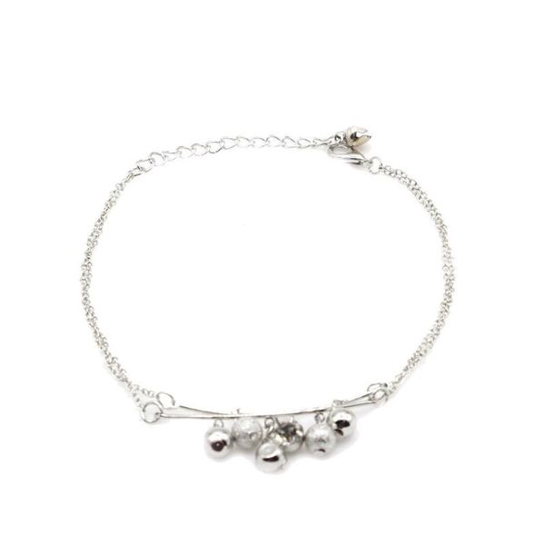 

anklets round anklet in gold barefoot chain fashion foot crystal lasting shine, durable. 29.7cm/11.69inch bell, Red;blue