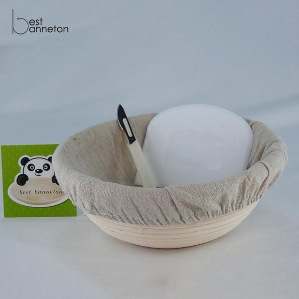

baking & pastry tools banneton natural environmental protection basket dough container round 9inch sample package combinatio