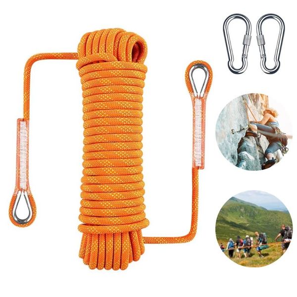 

cords, slings and webbing 1pcs 20m rock climbing safety sling cord rappelling ropes equipment for outdoor sport hiking high strength accesso