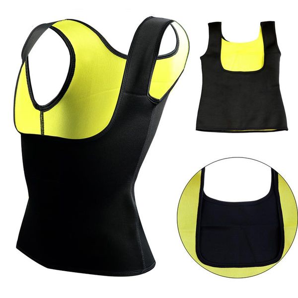 

yoga outfit plus size s-6xl women neoprene shaperwear waist traine push up vest tummy belly girdle body shaper cincher sport bra