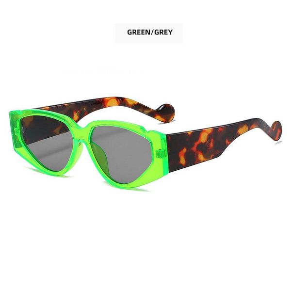 

sunglasses 2021 leopard print fashion modern square woman oversized retro cool ins brand design, White;black