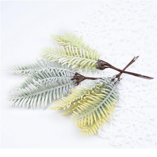 

6pcs artificial plastic water grass christmas flowers wreath for home decor wedding party fake plants gifts box diy scra jllcpq