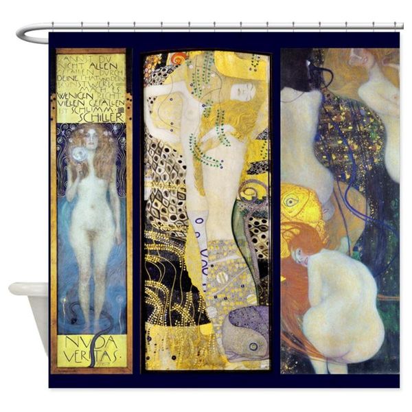 

tapestries gustav klimt 3 image shower curtain decorative fabric