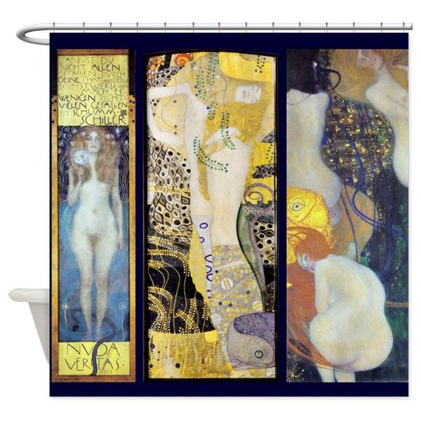 Wandteppiche Gustav Klimt 3 Bild Duschvorhang Dekostoff