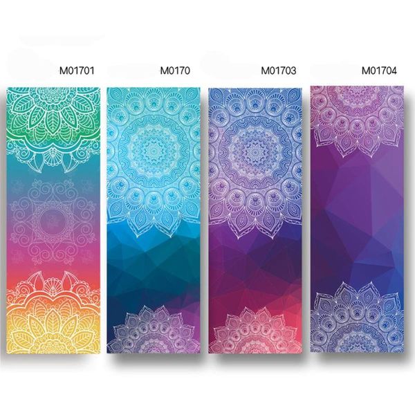 

yoga mats 183*63cm classic mandola towel diamond texture non-slip portable travel mat pilates cover fitness blanket