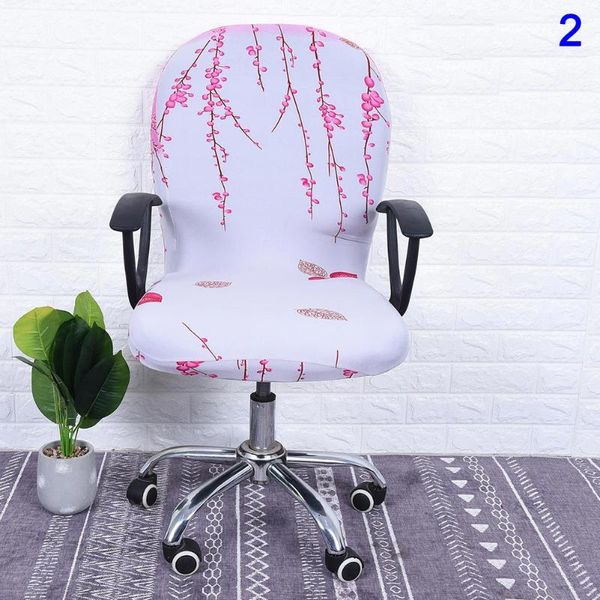 

chair covers swivel cover elastic removable printed for computer office tslm