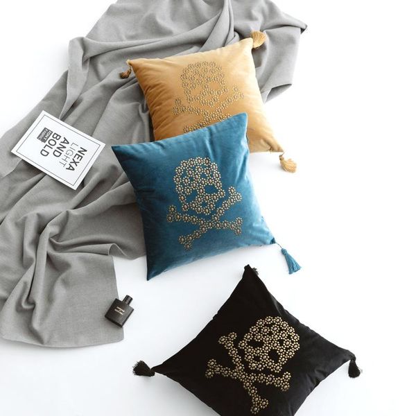 

cushion/decorative pillow luxury design velvet cushion cover black el case living room home decorative sofa seat throw pillows car
