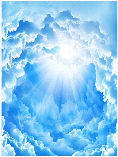 

wallpapers custom po wallpaper 3d ceiling blue sky, white clouds,ceiling mural for living room zenith wall papers decor