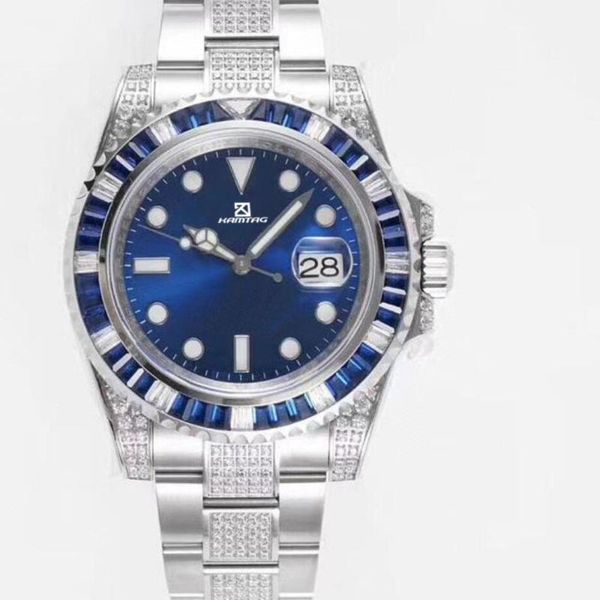 

wristwatches 2021 40mm the mens' watches calendar waterproof luminous stainless steel ceramic bezel man clock automatic mechanical, Slivery;brown