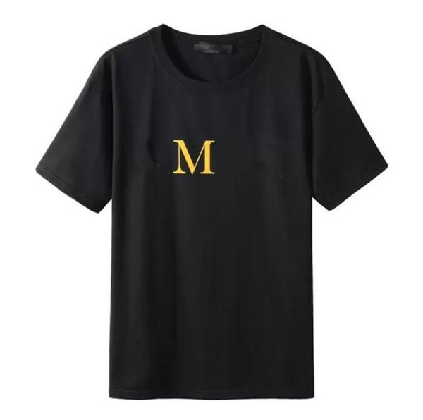 

summer designer mens t shirts men women tees black white casual logo loose casual slim fashion brand design tshirts good quality size m-4xl, White;black