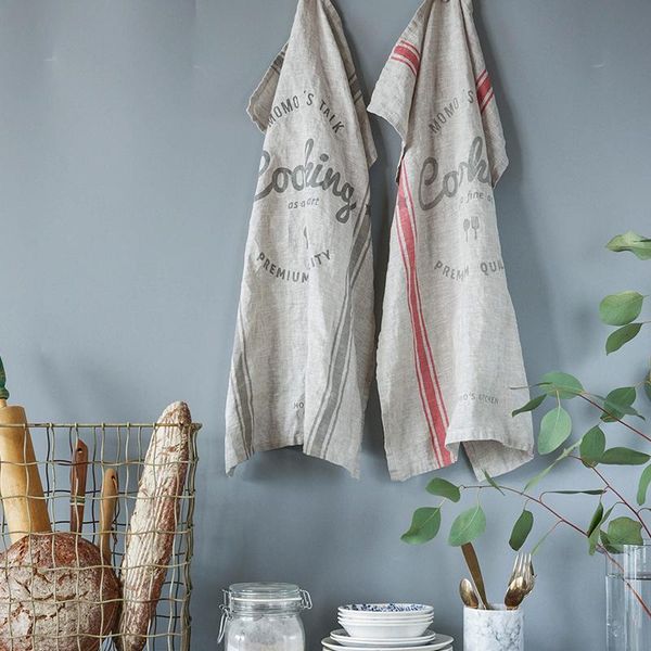 

table napkin yarn dyed stripe 100% pure linen napkins 45*65cm