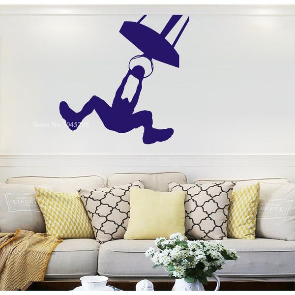 

wall stickers personalized basketball for boys room art sport wallpapers decal custom color affordable beautiful z217