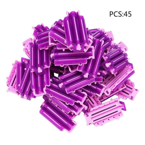 

45pcs diy hair clips wave perm curl rod corn bars curler maker fluffy clamps