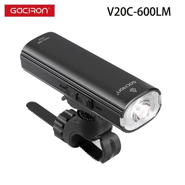 

bike lights gaciron 600 lumens bicycle front light waterproof night cycling usb charge mtb handlebar lamp road safety torch