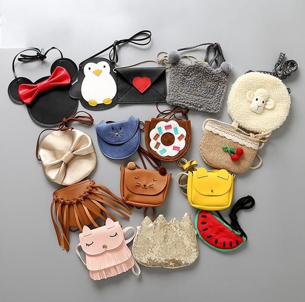 

baby cute kids coin purse little rabbit girls cat messenger animal fashion decoration bags gifts