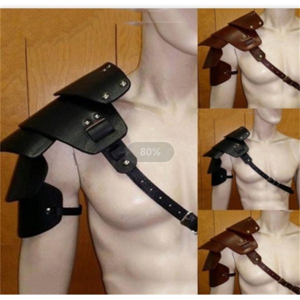 

leather one medieval gladiator shoulder pad armor role play
