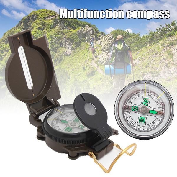 

multifunctional portable compass camping hiking survival spare parts metal compass sec88