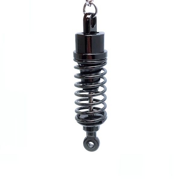 

5pcs/set automobile shock absorber key chain metal automobile refitting telescopic auto shock absorber key pendant, Slivery;golden
