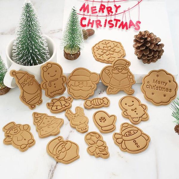 

baking & pastry tools christmas cartoon biscuit mold household three-dimensional pressing fondant handmade