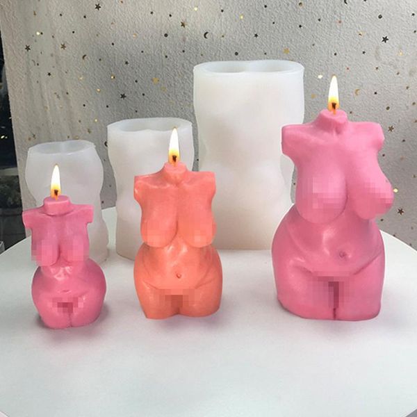 

craft tools diy scented body shape candle mold for 3d fat girls silicone mould soap orament manufacturing equipment