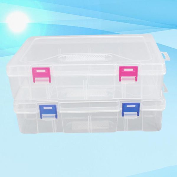 

2pcs hairpin packing empty box with cover rectangle storage box organizer for electric wire multi-function storage conta
