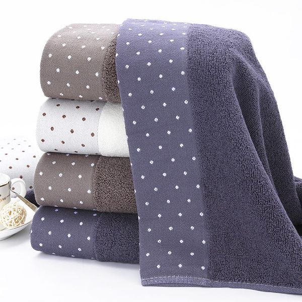 

towel microfiber pure cotton dot striped washing face bath household men's and women's pa soft absorbent lint-towels