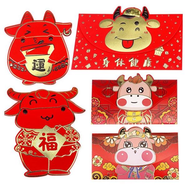 

year's day and cartoon lucky red envelopes for the chinese year children, 15pcs gift wrap
