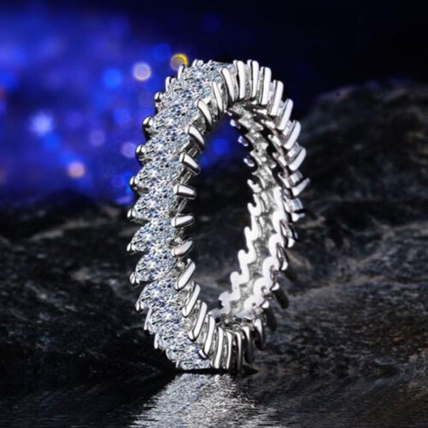 

wedding rings 2021 fashion couple love pure white copper ring size 6-10 for women men, Slivery;golden