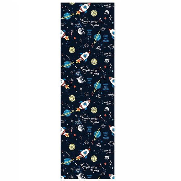 

wallpapers 1 set rocket-planet theme kids room wallpaper decorative background