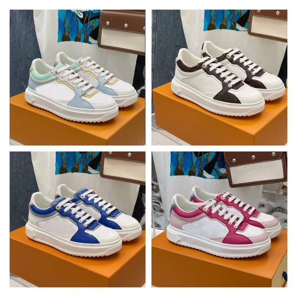 

2021 designer luxury a2 women casual shoes soft embossed lambskin calfskin trim lady white padded pattern outsole sneakers retro style with, Black