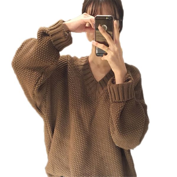 

2021 new fashions fall winter all-match knit jumpers casual female sweater loose with sleeve-long shirt-37 cleavage drl4, White;black